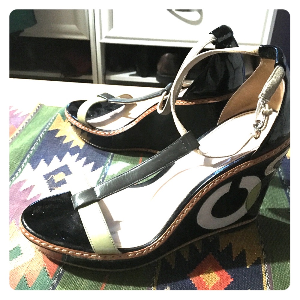 Coach wedge heels.
